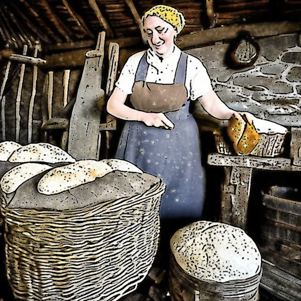You are currently viewing Keeping tradition : Old – fashioned bread – making in a thatched cottage all in a day work for Co Down woman