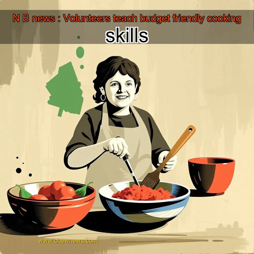You are currently viewing N  B  news : Volunteers teach budget  friendly cooking skills