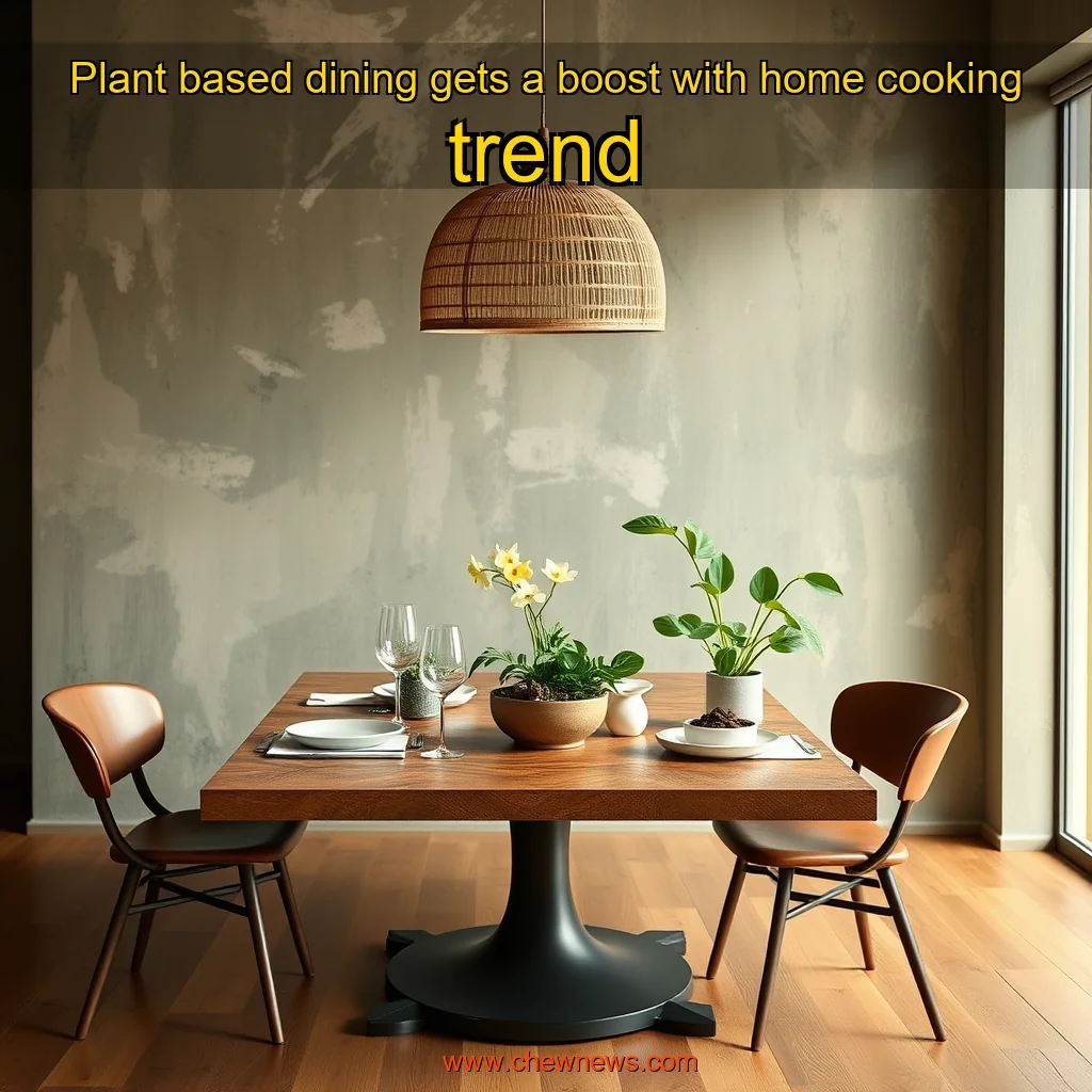 You are currently viewing Plant  based dining gets a boost with home cooking trend