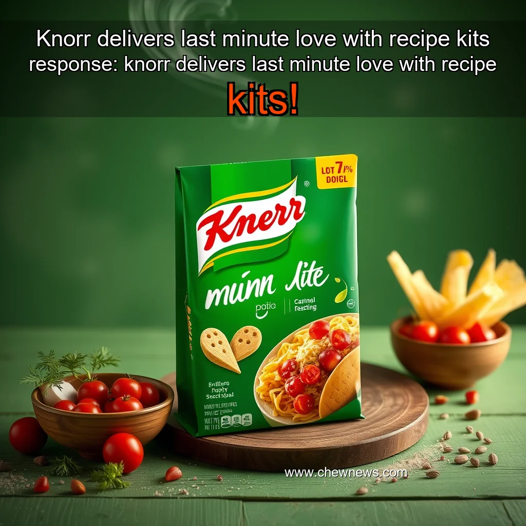 You are currently viewing Knorr delivers last minute love with recipe kits


 response: knorr delivers last minute love with recipe kits!