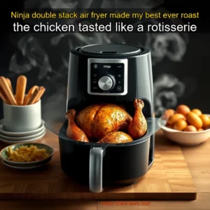 Read more about the article Ninja double stack air fryer made my best ever roast  the chicken tasted like a rotisserie