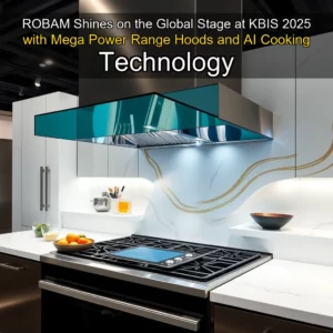 Read more about the article ROBAM Shines on the Global Stage at KBIS 2025 with Mega Power Range Hoods and AI Cooking Technology