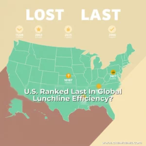 Read more about the article U.S. Ranked Last In Global Lunchline Efficiency?