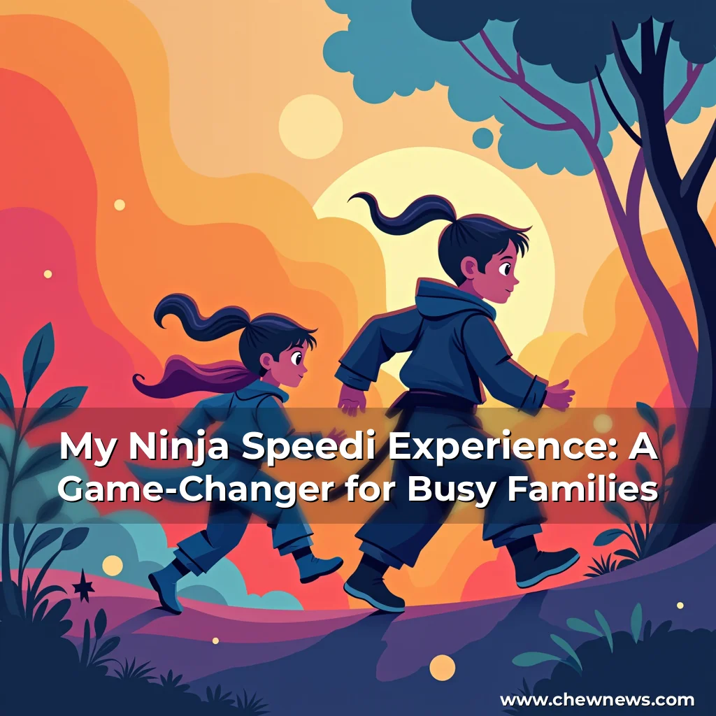 Read more about the article My Ninja Speedi Experience: A Game-Changer for Busy Families
